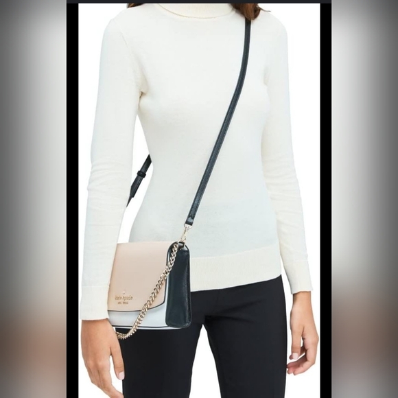 Kate Spade Madison Colorblock Convertible Crossbody Clutch Wallet & Dustbag EUC - Picture 12 of 15